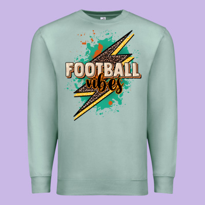Football Vibes Premium Sweatshirt Designed By Howdyjamesfarm