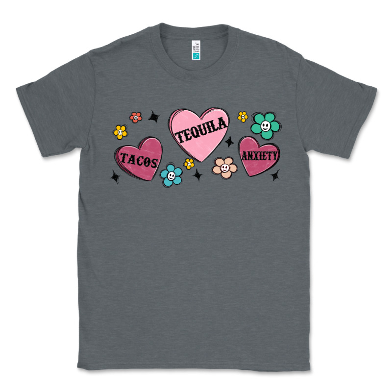 Tacos Tequila Anxiety Classic Tee by MaliasSmallBusiness | Teevron