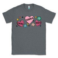 Charcoal Heather tacos tequila anxiety Classic Tee - MaliasSmallBusiness