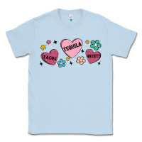 Dusty Blue tacos tequila anxiety Classic Tee - MaliasSmallBusiness