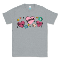 Heather Grey tacos tequila anxiety Classic Tee - MaliasSmallBusiness