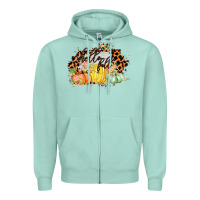 Seafoam Hello fall Zipper Hoodie - Bettercallsaul