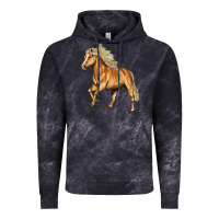 Cloud Black Haflinger Horse Vintage Hoodie - LillyAllenDesigns