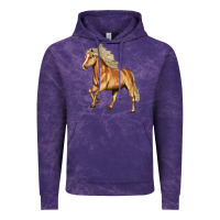 Cloud Purple Haflinger Horse Vintage Hoodie - LillyAllenDesigns