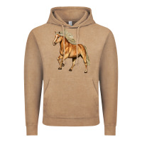 Vintage Coffee Haflinger Horse Vintage Hoodie - LillyAllenDesigns