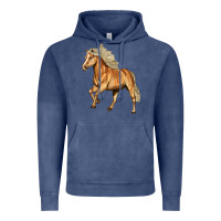 Vintage Denim Haflinger Horse Vintage Hoodie - LillyAllenDesigns