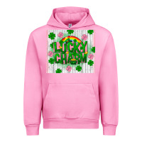 Fuchsia Pink lucky charm st patricks Urban Hoodie - FaDigitalArtStudio