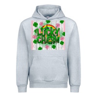 Heather Grey lucky charm st patricks Urban Hoodie - FaDigitalArtStudio