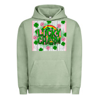 Pigment Oil Green lucky charm st patricks Urban Hoodie - FaDigitalArtStudio