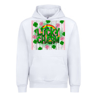White lucky charm st patricks Urban Hoodie - FaDigitalArtStudio