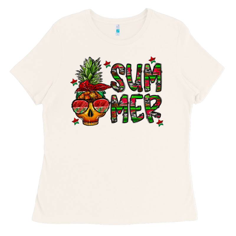 Summer Vibes Ladies Tee by CowhideDigitalArt | Teevron