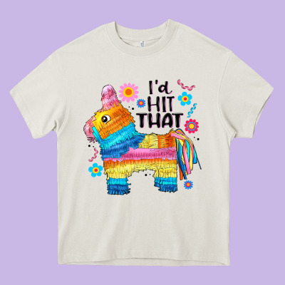 Id Hit That  Mexican Llama Pinata Heavy Core Tee Designed By Jahusdesignshop