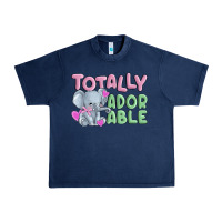 Navy totally adorable Urban Heavy Tee - MaliasSmallBusiness