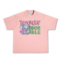 Salmon totally adorable Urban Heavy Tee - MaliasSmallBusiness