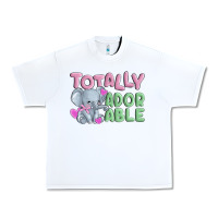 White totally adorable Urban Heavy Tee - MaliasSmallBusiness
