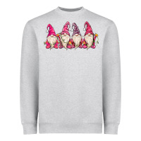 Heather Grey christmas gnomies Heavyweight Sweatshirt - MaliasSmallBusiness