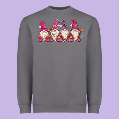 Christmas Gnomies Heavyweight Sweatshirt Designed By Maliassmallbusiness