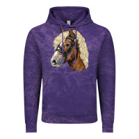 Cloud Purple Haflinger Avelignese Horse Vintage Hoodie - LillyAllenDesigns