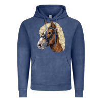 Vintage Denim Haflinger Avelignese Horse Vintage Hoodie - LillyAllenDesigns