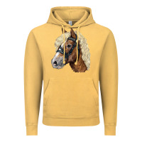 Vintage Mustard Haflinger Avelignese Horse Vintage Hoodie - LillyAllenDesigns