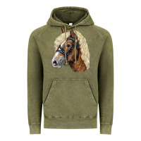Vintage Olive Haflinger Avelignese Horse Vintage Hoodie - LillyAllenDesigns