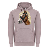 Vintage Zinc Haflinger Avelignese Horse Vintage Hoodie - LillyAllenDesigns