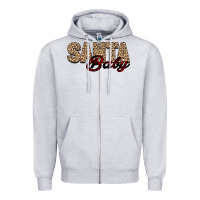 Heather Grey Santa Baby Zipper Hoodie - Bettercallsaul
