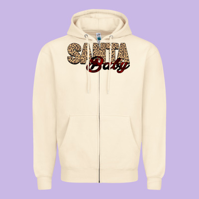 Santa Baby Zipper Hoodie Designed By Bettercallsaul