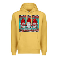 Antique Gold merry christmas gnomies tumbler Premium Hoodie - JahusDesignShop