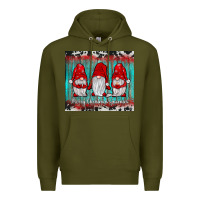 Army Green merry christmas gnomies tumbler Premium Hoodie - JahusDesignShop
