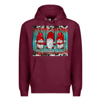 Burgundy merry christmas gnomies tumbler Premium Hoodie - JahusDesignShop
