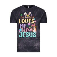 Cloud Black no bunny loves me like jesus Vintage Tee - MaliasSmallBusiness