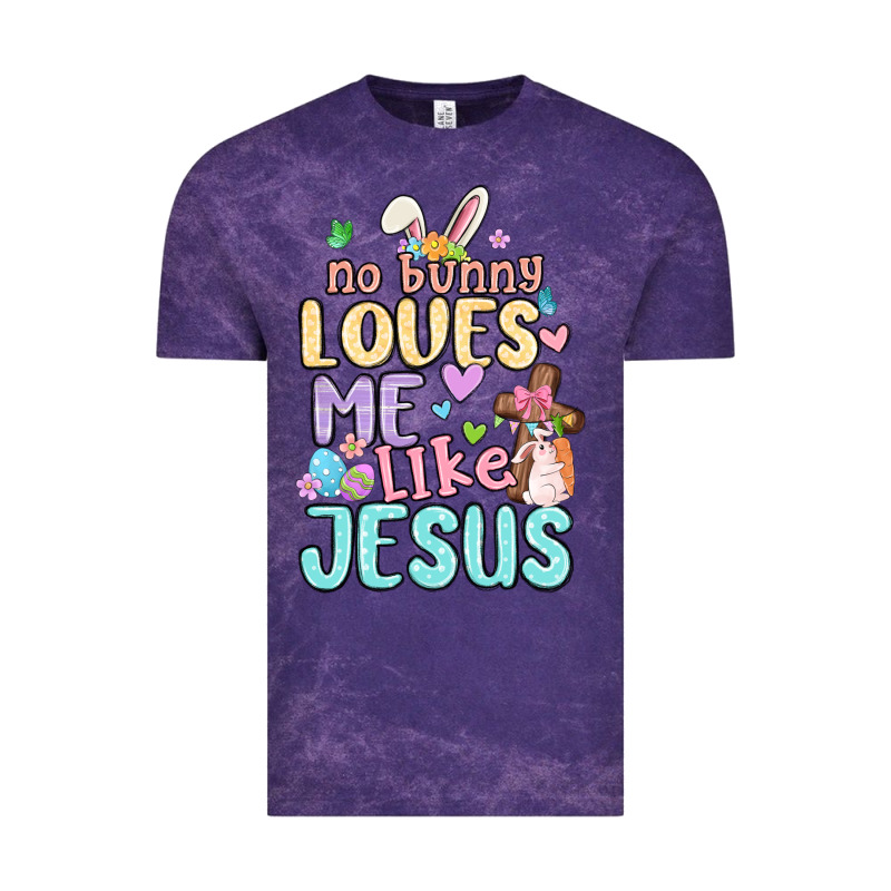 No Bunny Loves Me Like Jesus Vintage Tee by MaliasSmallBusiness | Teevron