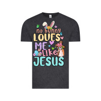 Vintage Black no bunny loves me like jesus Vintage Tee - MaliasSmallBusiness
