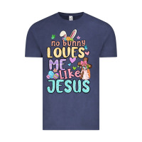 Vintage Denim no bunny loves me like jesus Vintage Tee - MaliasSmallBusiness