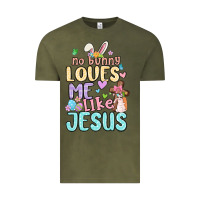 Vintage Olive no bunny loves me like jesus Vintage Tee - MaliasSmallBusiness