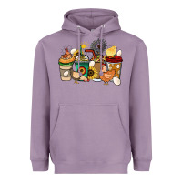 Lavender Chicken coffee cups Heavyweight Hoodie - HowdyJamesFarm
