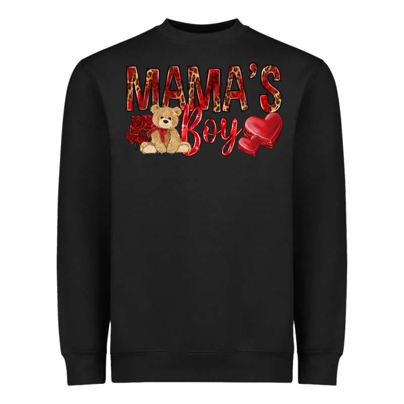 Mamas Boy With Leopard Heavyweight Sweatshirt by NancyCooperArtShop | Teevron