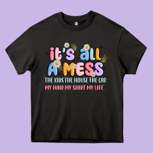 Its All A Mess Heavy Core Tee Designed By Jahusdesignshop