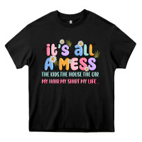 Black its all a mess Heavy Core Tee - JahusDesignShop