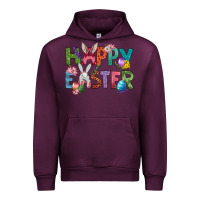 Mauve Wine Western Happy Easter Urban Hoodie - BundleAndBundleShop