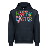 Navy Western Happy Easter Urban Hoodie - BundleAndBundleShop