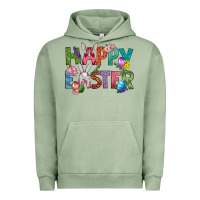 Pigment Oil Green Western Happy Easter Urban Hoodie - BundleAndBundleShop