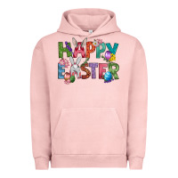 Pigment Salmon Western Happy Easter Urban Hoodie - BundleAndBundleShop