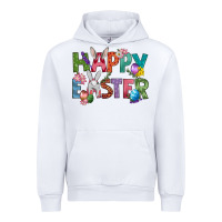 White Western Happy Easter Urban Hoodie - BundleAndBundleShop