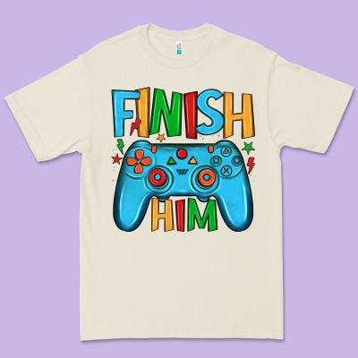 Finish Him Premium Tee Designed By Jahusdesignshop