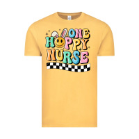 Vintage Mustard one happy nurse Vintage Tee - MaliasSmallBusiness