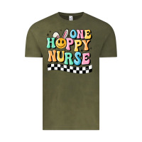 Vintage Olive one happy nurse Vintage Tee - MaliasSmallBusiness