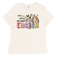 Bone My First Easter Bunny Ladies Tee - RanaPortraitStore