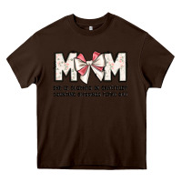Chocolate Brown mom she is clothed in gratitude counting blessings Heavy Core Tee - JahusDesignShop